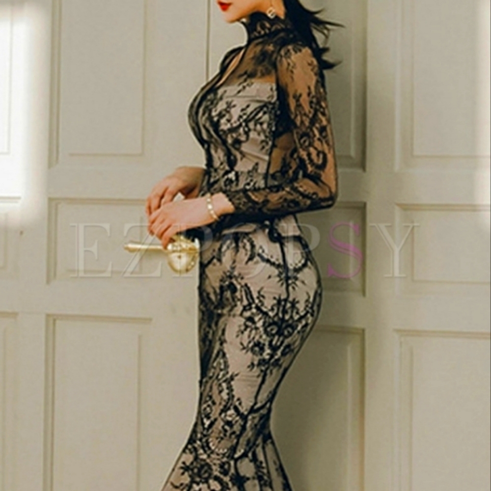 Black fashion dress